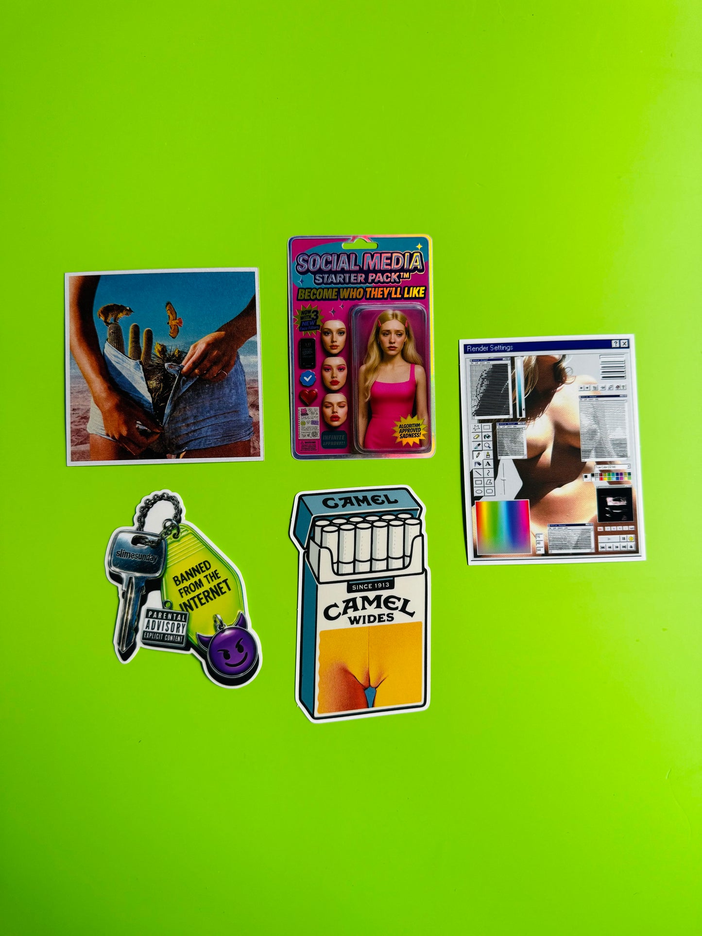 LIMITED EDITION SLIMESUNDAY STICKER PACK